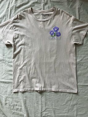 Bavery Co. Yosemite Floral Graphic Tee - Light Beige